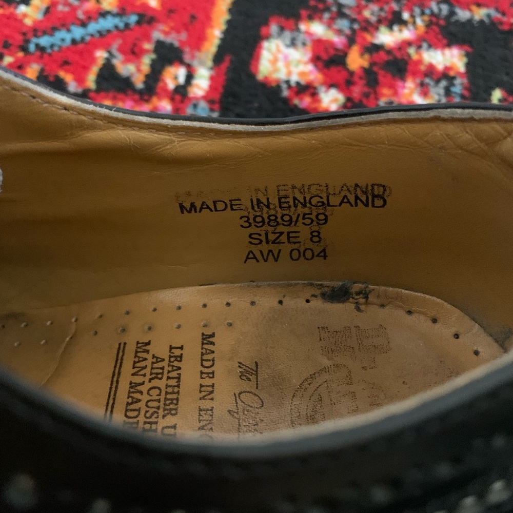 Dr. Martens Black and White Leather Oxfords - Picture 6 of 6